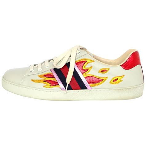 gucci flame white|gucci flame sneakers.